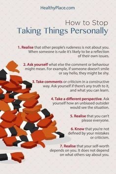stop taking things personally